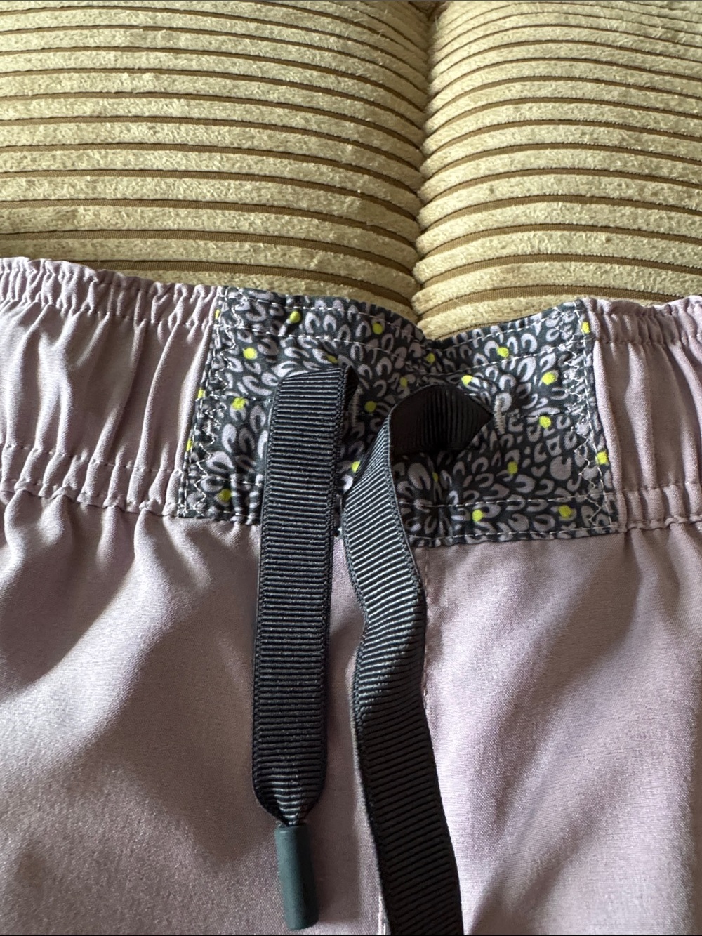 lululemon reversible athletic Lavender Running Shorts with Floral Trim - Picture 2 of 8